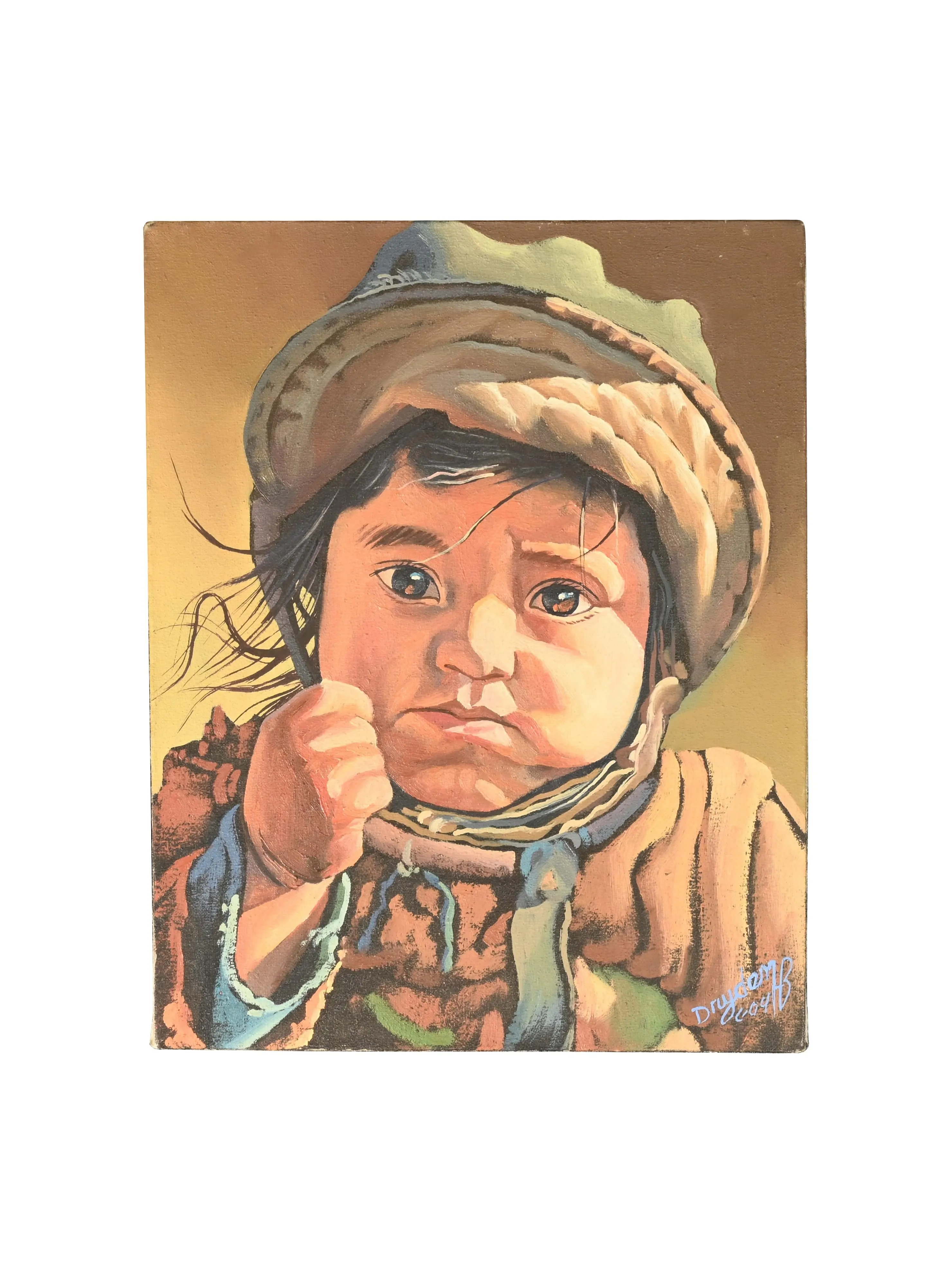 Vintage Child Painting