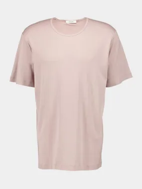 Violet Ice Ribbed U-Neck T-Shirt