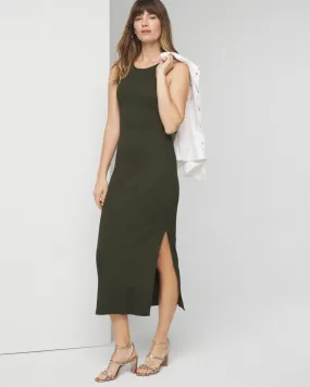 WHBM® FORME Rib Sleeveless Midi Dress