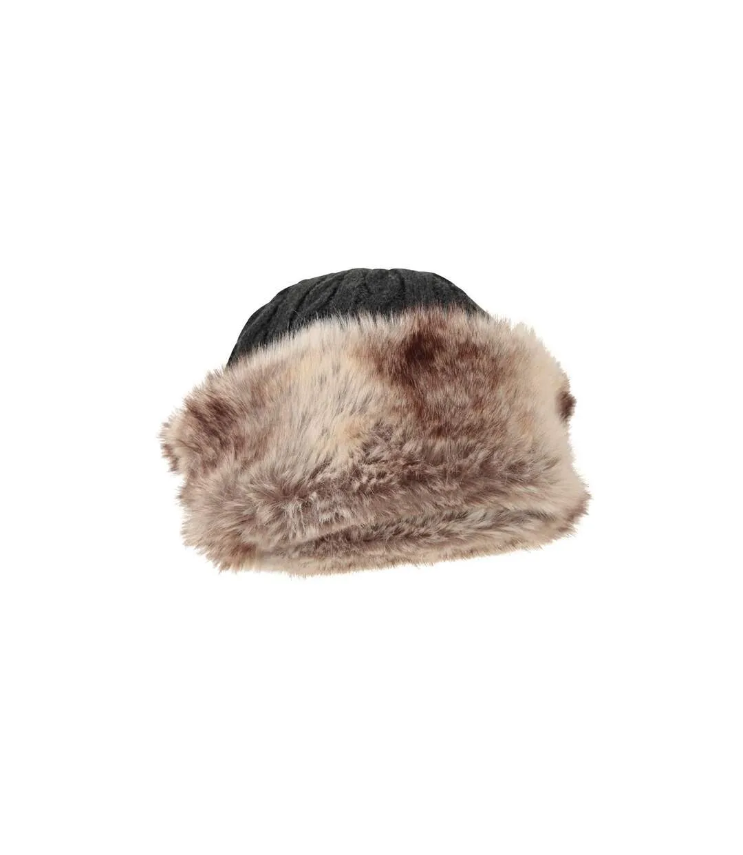 Womens/ladies faux fur winter hat grey Mountain Warehouse