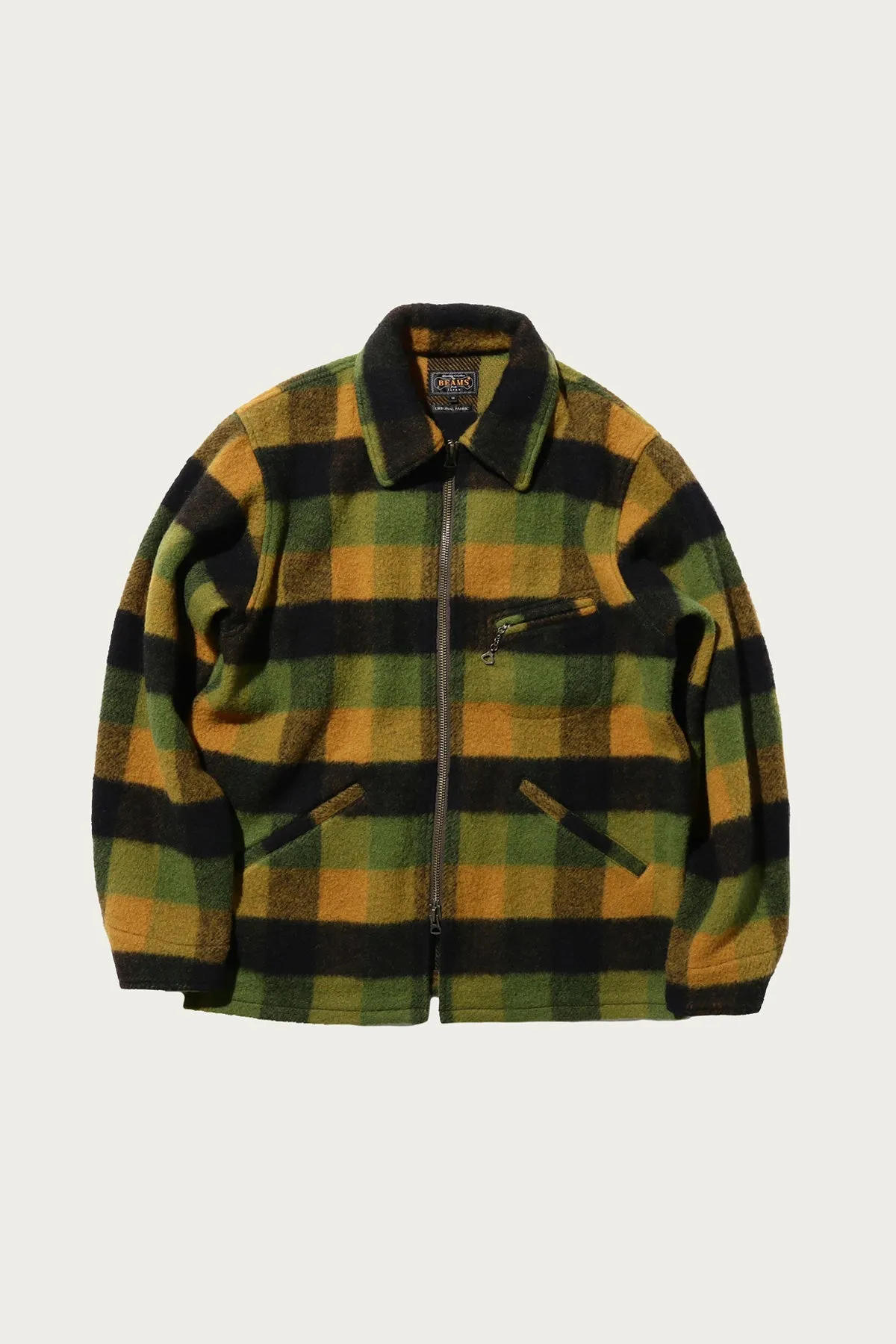 Wool Plaid Sports Jacket - Green